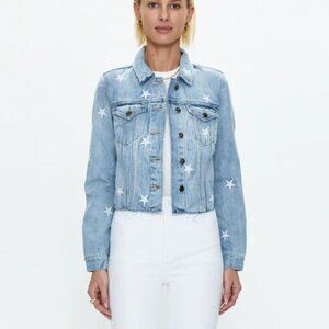 PISTOLA Brando Star Embroidery Denim Jacket